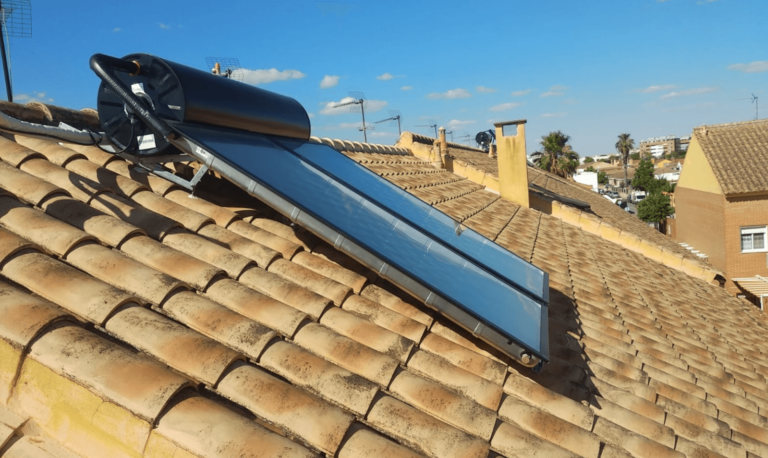 placa solar agua caliente
