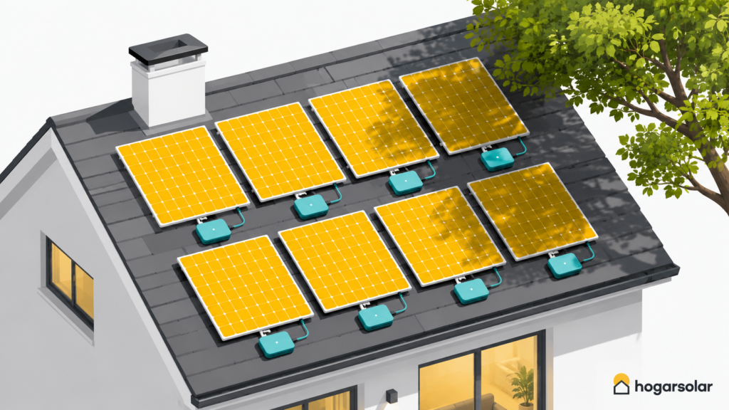 control de sombras en una instalacion fotovoltaica residencial